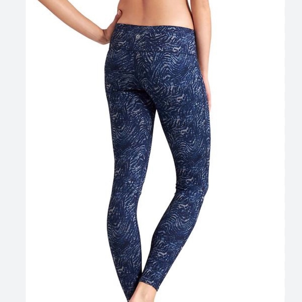 Athleta Zebra Chaturanga™ Tight - size S - blue/gray